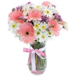 Vazo Renkli Çiçekler