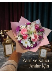 Pembe & Beyaz Buket