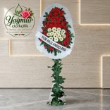 Yeni Başlangıçlara Özel Kırmızı & Beyaz Tören ve Açılış Çelengi
