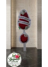 Isparta Asil Kırmızı & Beyaz Çift Katlı Düğün, Açılış Çelengi 